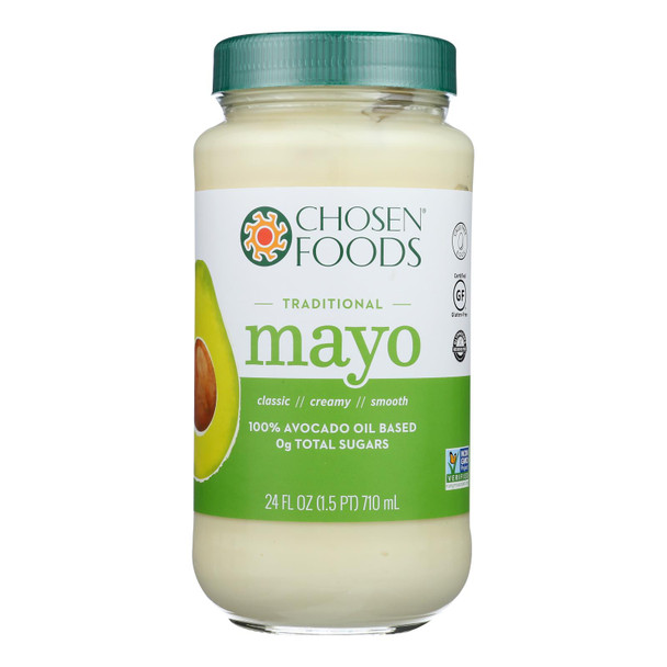 Chosen Foods - Mayo Avocado Oil Traditnl - Case of 6-24 FZ
