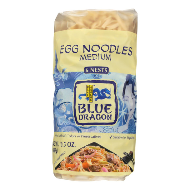 Blue Dragon Egg Noodles  - Case of 8 - 10.58 OZ