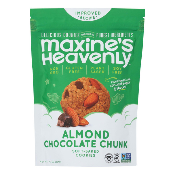 Maxine's Heavenly - Cookies Almond Chocolate Chunk - Case of 8-7.2 OZ