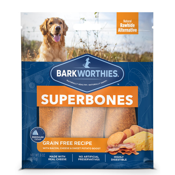 Barkworthies - Sprbn Bcn Chs Sweet Pot 3pk - Case of 12-6 OZ