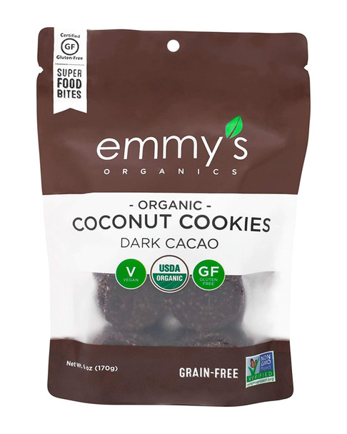 Emmy's Organics - Coconut Cky Dark Cocao - Case of 12-1.5 OZ
