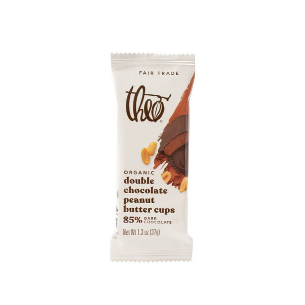 Theo Chocolate - Peanut Butter CupDouble Chocolate - Case of 12-1.3 OZ
