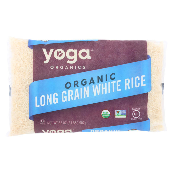 Yoga Organic Long Grain White Rice - Case of 12 - 32 OZ