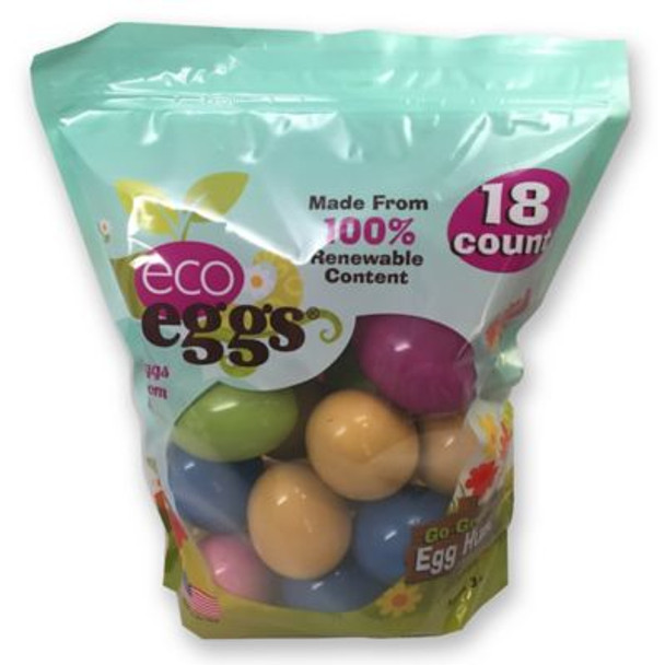 Eco Eggs - Easter Eggs Plant Based - Case of 12 - 18 CT