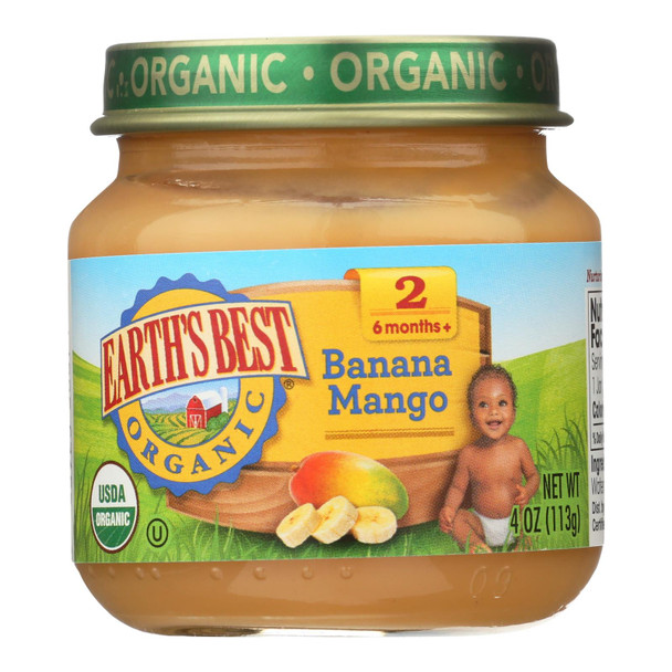 Earth's Best - Stage 2 Banana Mango - Case of 10-4 OZ
