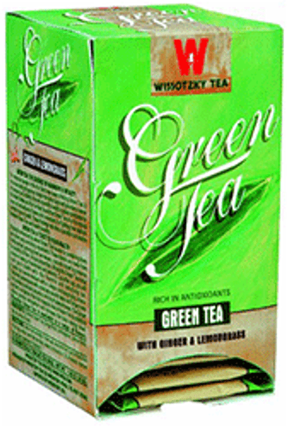 Wissotzky - Tea Green Ginger & Lmngrs - Case of 12-20 BAG