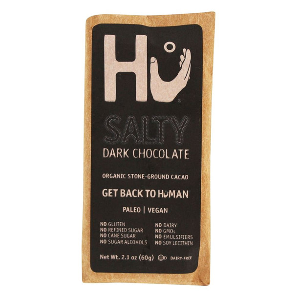 Hu - Dark Chocolate Br Organic Salty - Case of 12-2.1 OZ