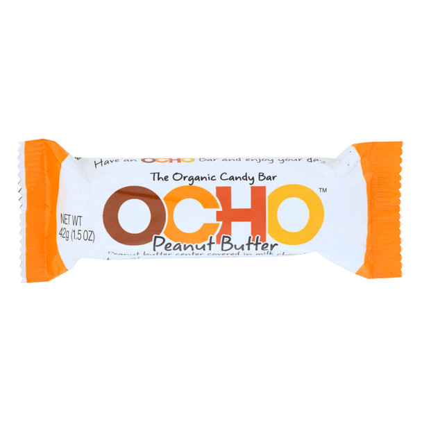 Ocho Candy - Candy Bar Peanut Butter - Case of 12-1.5 OZ