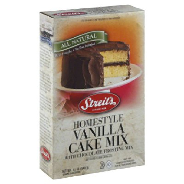 Streit's - Cake Yellow with Chocolate Frosting - Case of 12 - 12 OZ