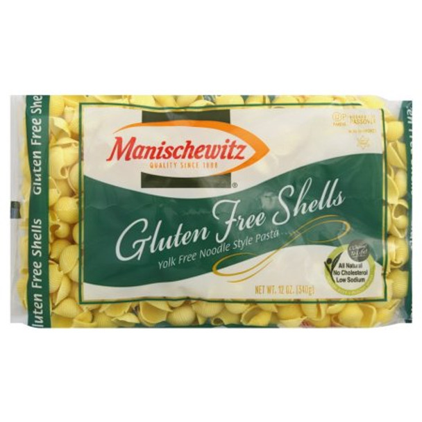 Manischewitz - Noodle Shell Gluten Free Israel - Case of 12-12 OZ