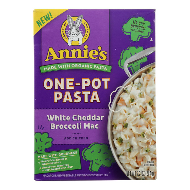 Annie's Homegrown - One Pot Psta Ched Brc - Case of 8 - 7.2 OZ