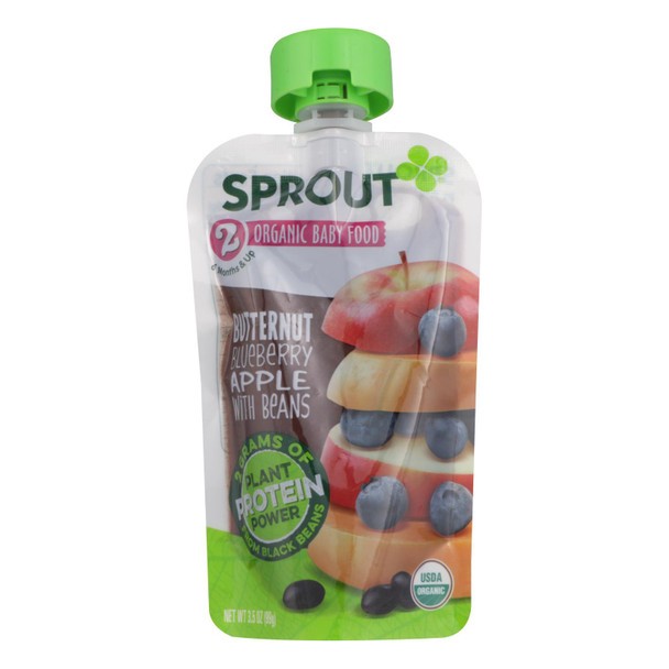 Sprout Foods Inc - Baby Food Btrnt Bbapl/bn - Case of 12 - 3.5 OZ