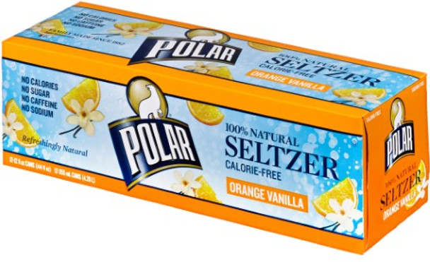 Polar Beverages Seltzer - Vanilla 12Pk - 12/12 fl oz