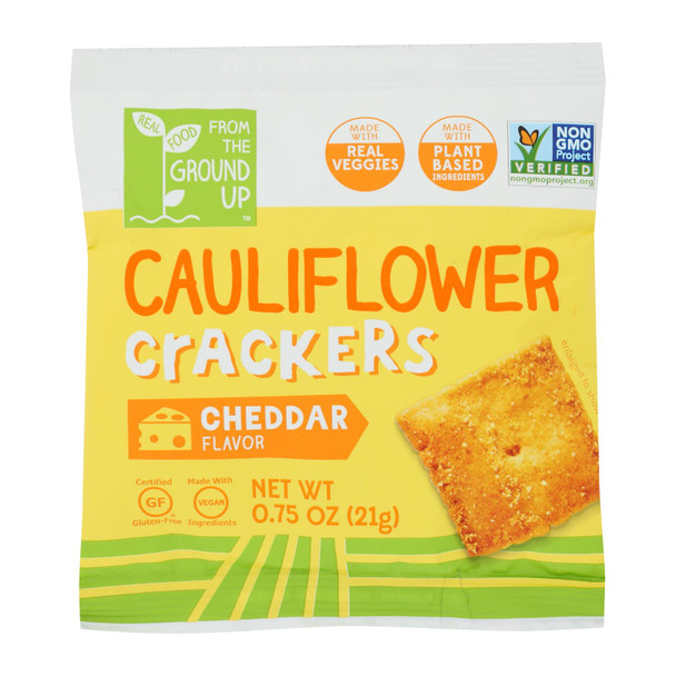 From The Ground Up - Cracker Cheddar Cauliflower - Case of 24-.75 OZ