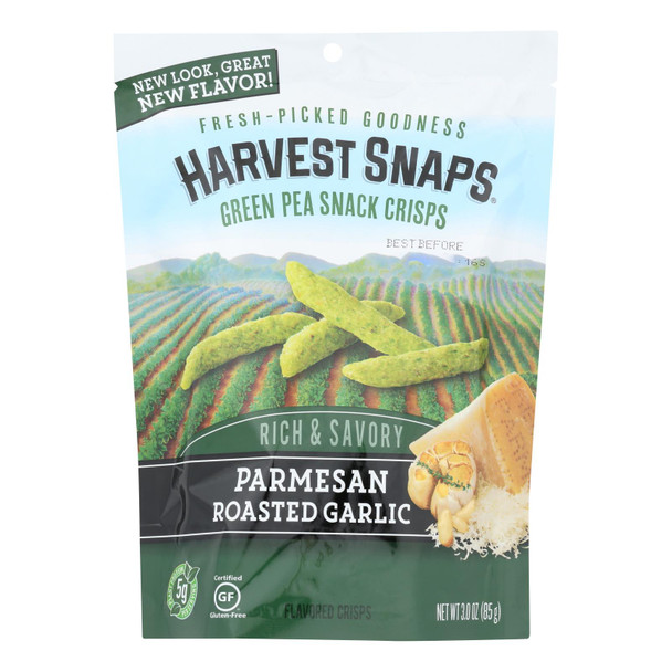 Calbee Snapea Crisp Rich & Savory Green Pea Snack Crisps - Case of 12 - 3 OZ