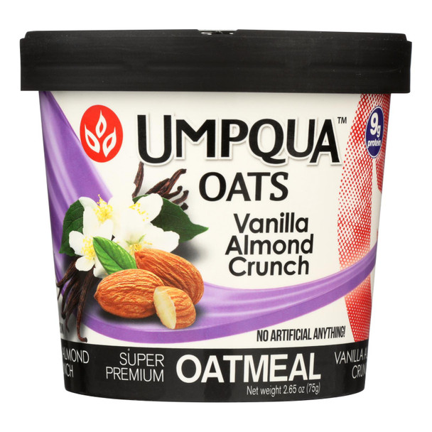 Umpqua Oats - Oats Vanilla Almond - Case of 8-2.65 OZ