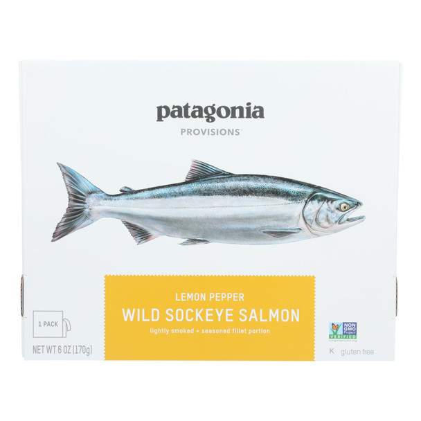 Patagonia - Salmon Wld Sckeye Lemon Pepper - Case of 6-6 OZ