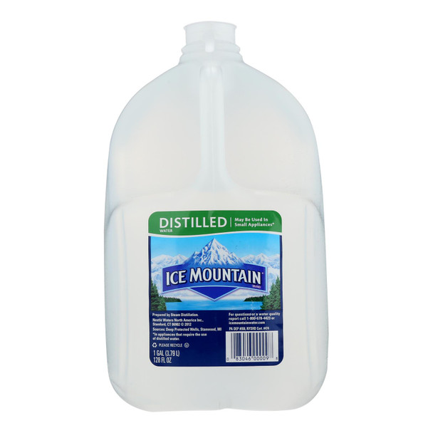 Ice Mountain - Spring Water Distilled - Case of 6 - 1 GAL