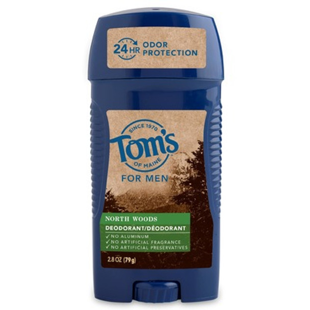 Tom's Of Maine - Deodorant Stick Mens North Woods - Case of 6-2.8 OZ