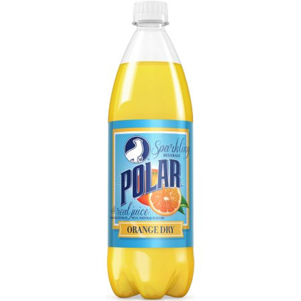 Polar Beverages Orange Dry - Case of 12 - 33.8 fl oz