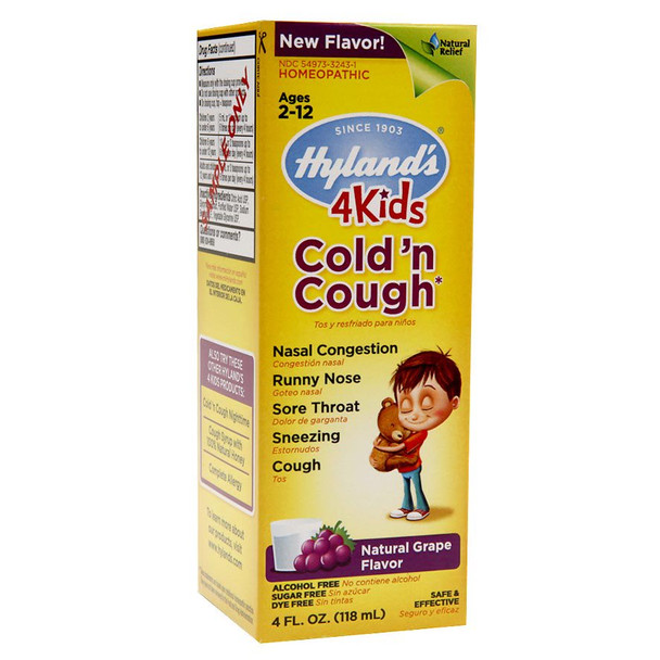 Hylands Homeopathic - 4kids Cld 'n Cough Pm Grp - EA of 1-4 FZ