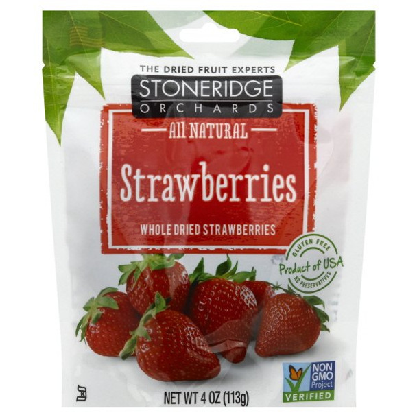 Stoneridge Orchards - Dried Strawberries Whole - Case of 6-4 OZ