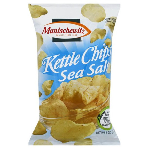 Manischewitz - Chips Kettle Sea Salt Kosher for Passover - Case of 18-6 OZ