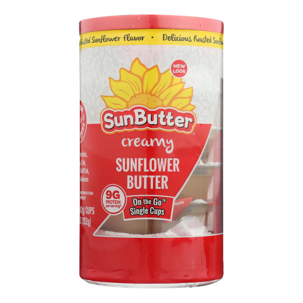 Sunbutter On The Go Creamy Sunflower Butter  - Case of 6 - 6/1.5 OZ
