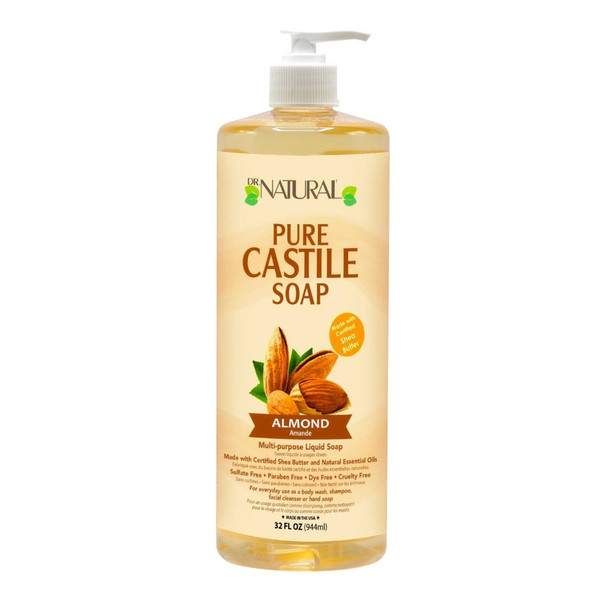 Dr. Natural - Castile Liquid Soap Almond - 1 Each 1-32 FZ