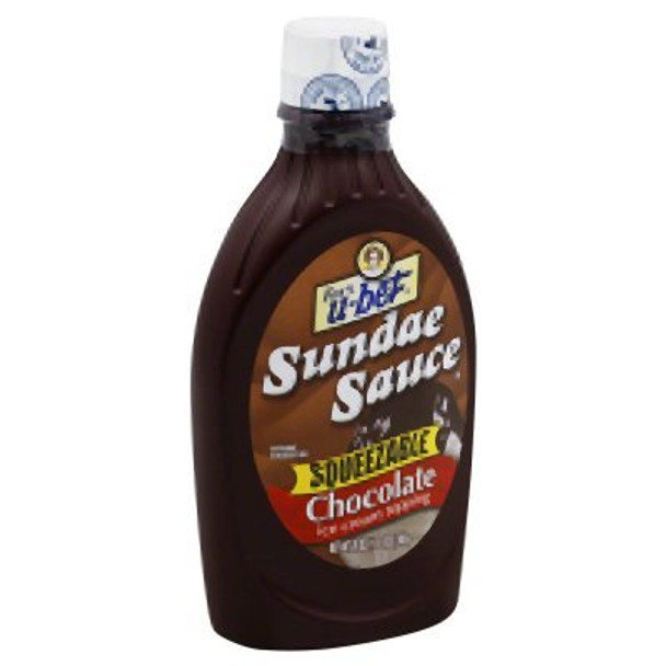 Fox's U-bet - Sauce Chocolate Sundae - Case of 12 - 20 OZ
