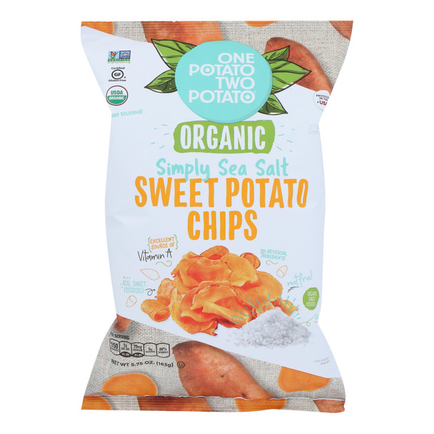 One Potato Two Potato - Sweet Pot Chip Sea Salt - Case of 12 - 5.75 OZ