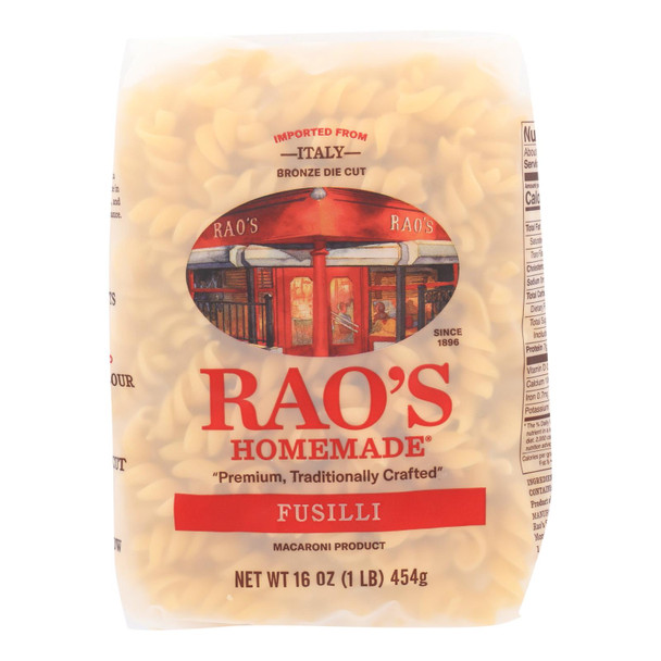 Rao's - Pasta Fusilli - CS of 6-16 OZ