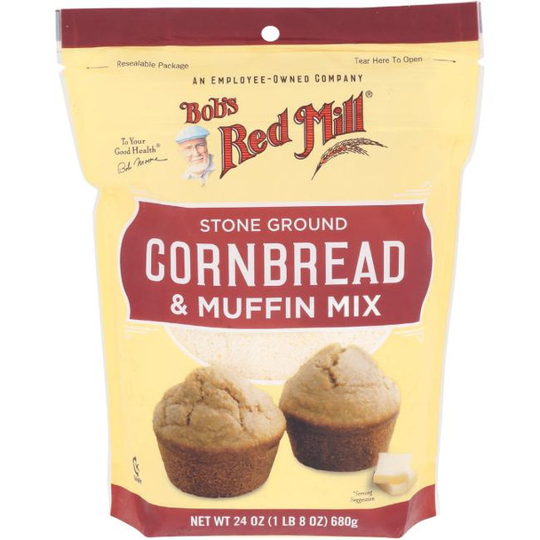 Bob's Red Mill - Mix Cornbread & Muffin - Case of 4-24 OZ