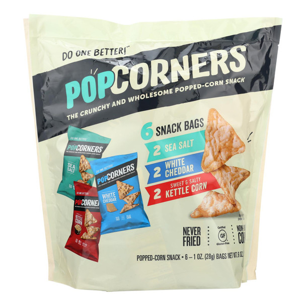 Popcorners - Variety Pack - Case of 6 - 6.6 OZ