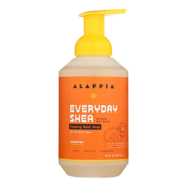 Alaffia Unscented Shea Butter & Neem Foaming Hand Soap - 1 Each - 18 FZ