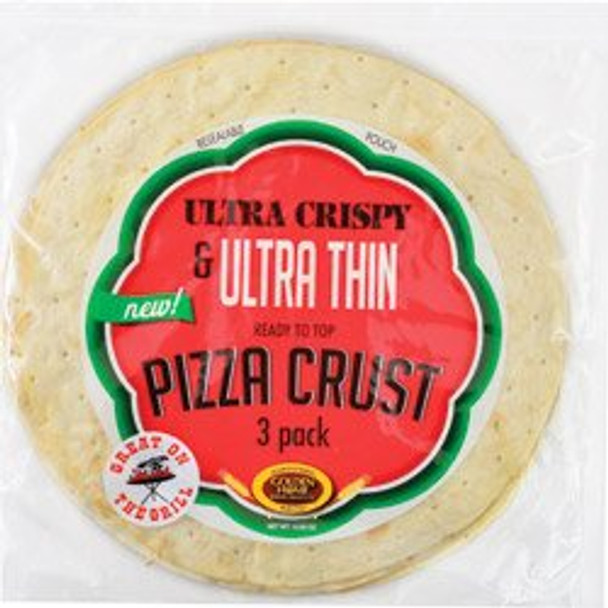 Golden Home Bakery Products - Pizza Crst 12in Thin 3pk - Case of 10-14.25 OZ