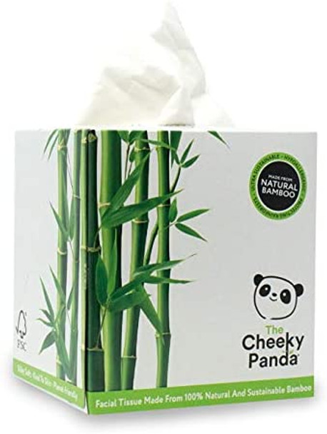 The Cheek Panda - Fcl Tiss Bamb Cube Natural Pf - Case of 12-1 BOX