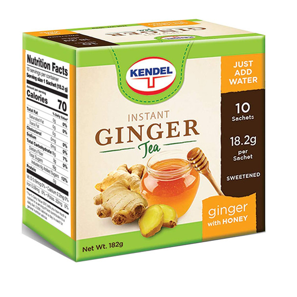 Kendel - Tea Instant Ginger W Honey - Case of 24-10 CT