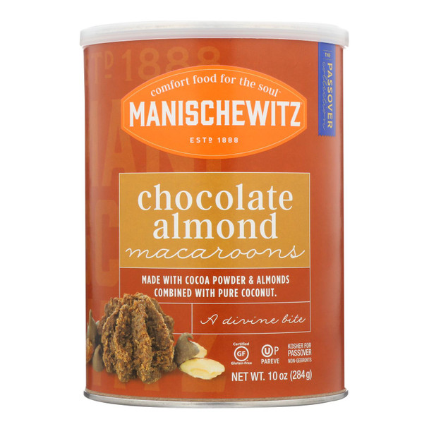 Manischewitz - Macaroon Chocolate Almond Kosher for Passover - Case of 12-10 OZ