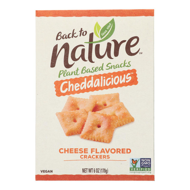 Back To Nature - Cracker Cheddalicious - Case of 6-6 OZ