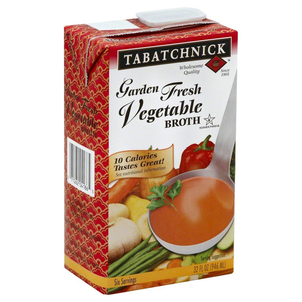Tabatchnick Garden Fresh Vegetable Broth - Case of 12 - 32 FZ