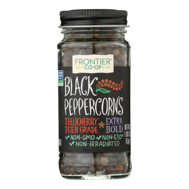 Frontier Natural Products Coop - Seasoning Black Peppercorns - 1 Each 1-1.86 OZ