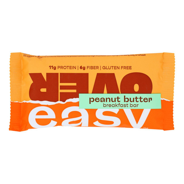 Over Easy - Breakfast Bar Peanut Butter - Case of 12-1.8 OZ