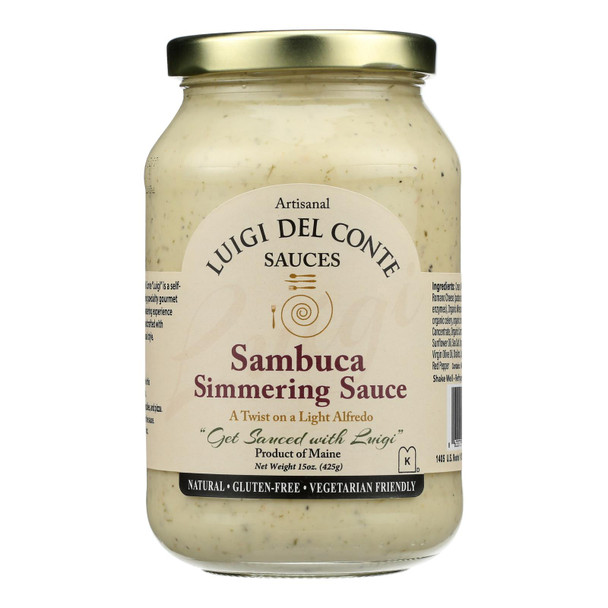 Luigi Del Conte Sauces Sambuca Simmering Sauce - Case of 6 - 15 OZ
