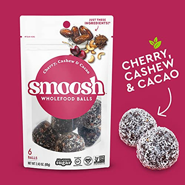 Smoosh - Whlfd Ball Cherry Cashw/cac - Case of 6-2.43 OZ
