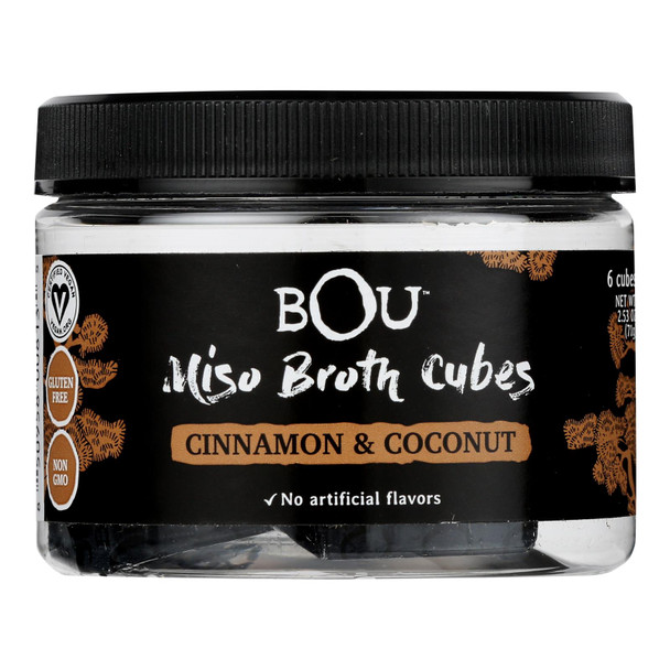 Bou - Miso Broth Cubes - Cinnamon and Coconut - Case of 6 - 2.53 oz.