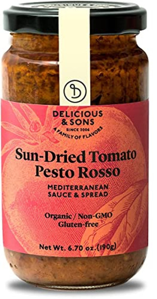 Delicious & Sons - Pesto Sndried Tomato - Case of 6-6.7 OZ