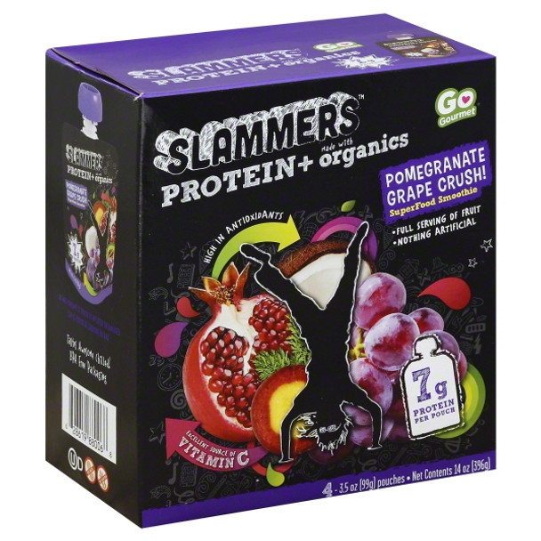 Slammers - Snack Crsh Pomgrn&grp - Case of 4-3.5 OZ