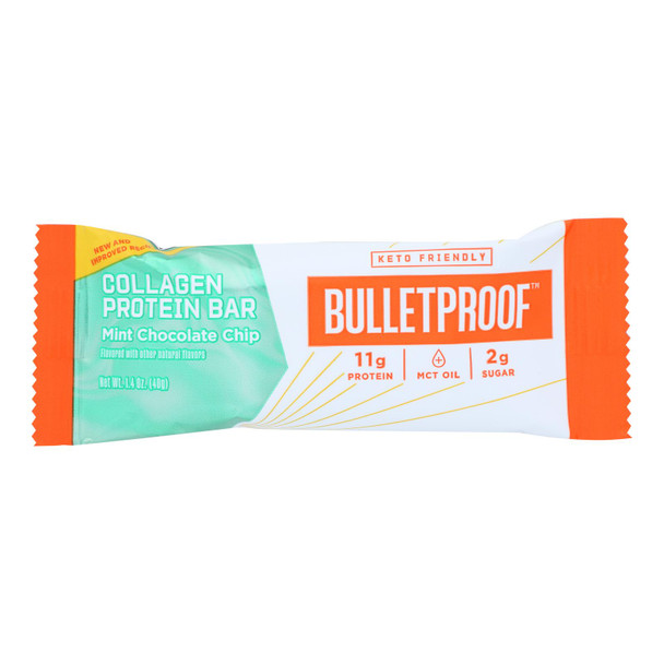 Bulletproof - Clgn Bar Mint Chocolate Chip - Case of 12-1.4 OZ