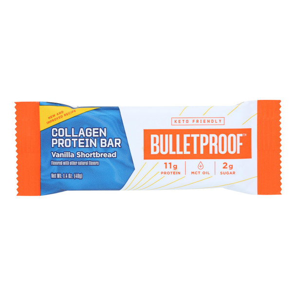 Bulletproof - Clgn Bar Vanilla Shortbread - Case of 12-1.4 OZ